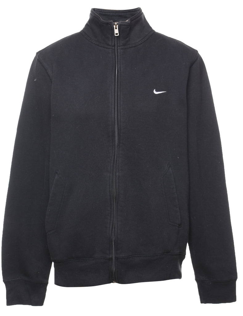 Nike Black & White Embroidered Track Top - M
