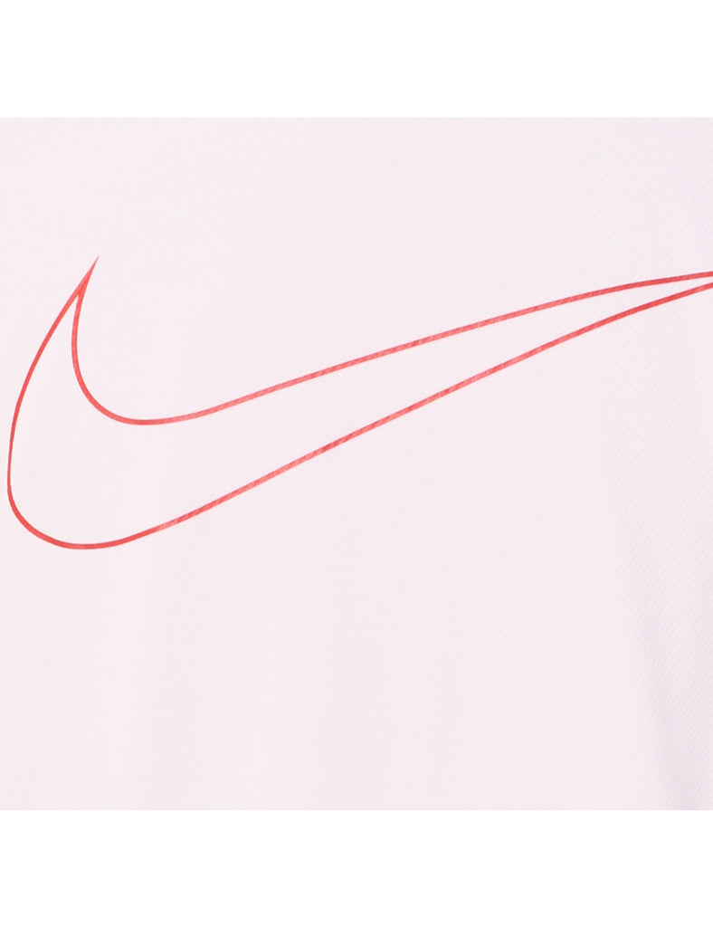 Nike Pale Pink Plain T-shirt - S