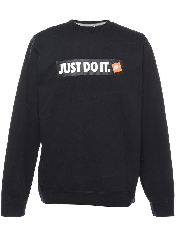 Nike Printed Black & White Sweatshirt - M