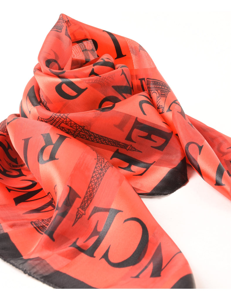 Novelty Print Scarf - M