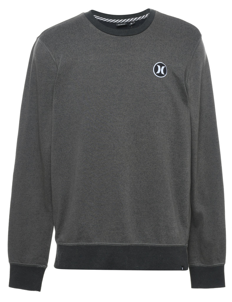 Olive Green Plain Sweatshirt - M