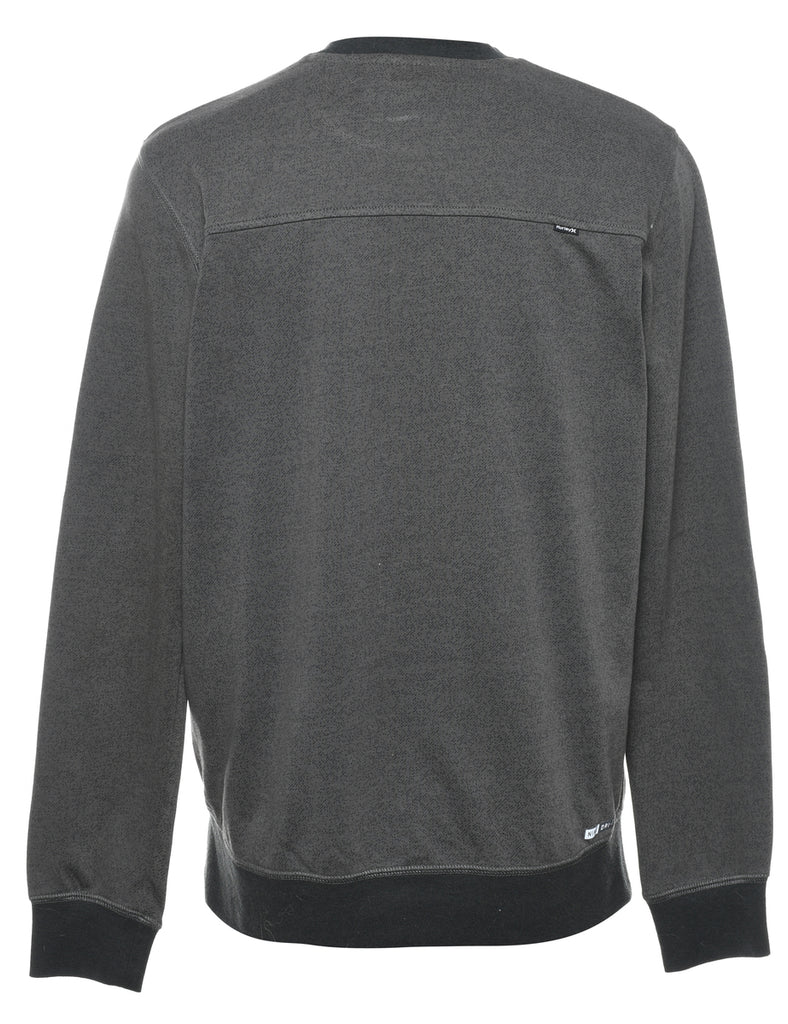 Olive Green Plain Sweatshirt - M