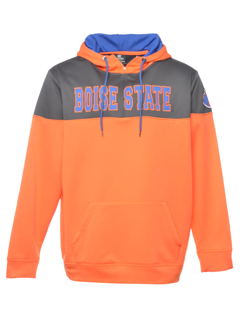 Orange Boise State Printed Hoodie - XL