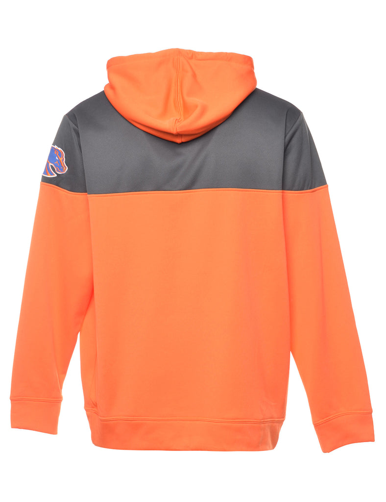 Orange Boise State Printed Hoodie - XL