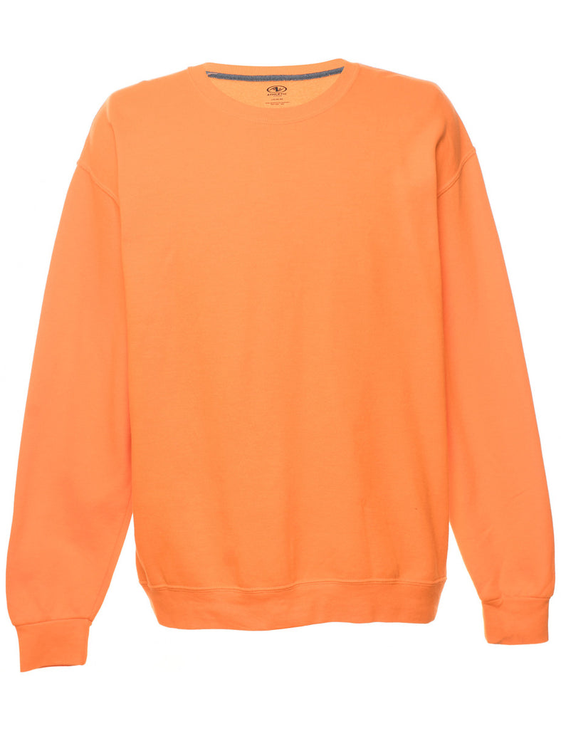 Orange Plain Sweatshirt - L