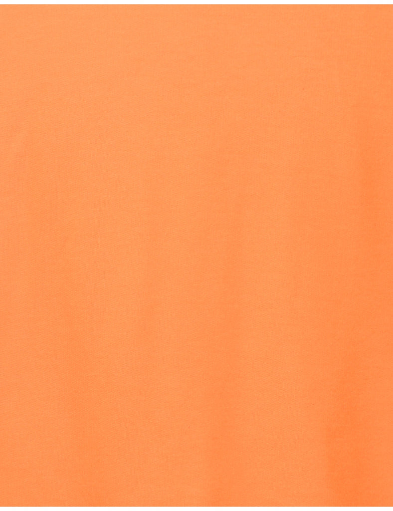 Orange Plain Sweatshirt - L