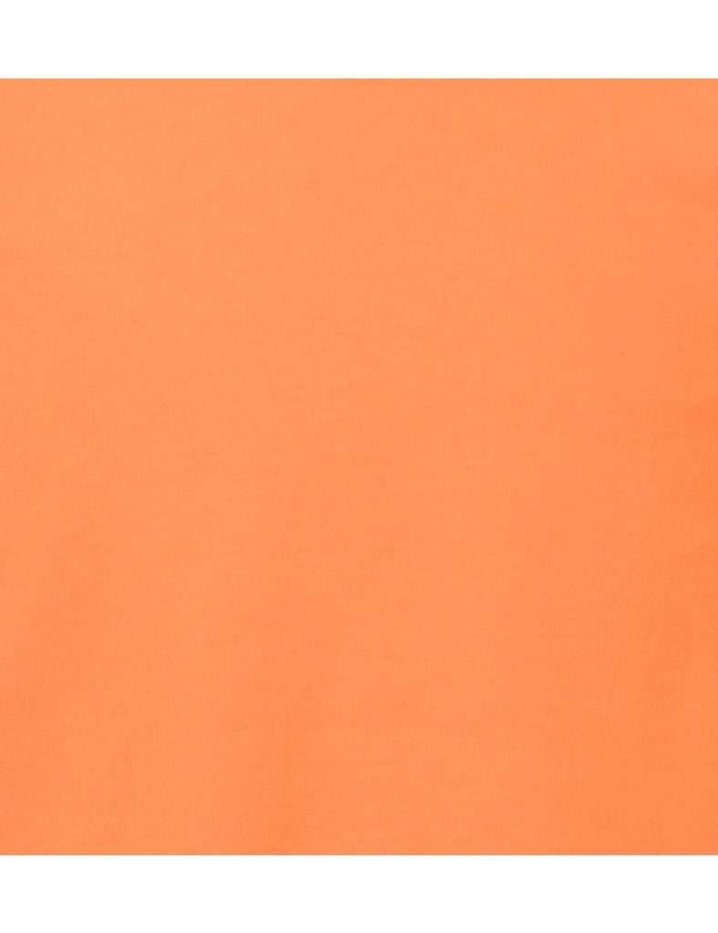 Orange Plain Sweatshirt - M