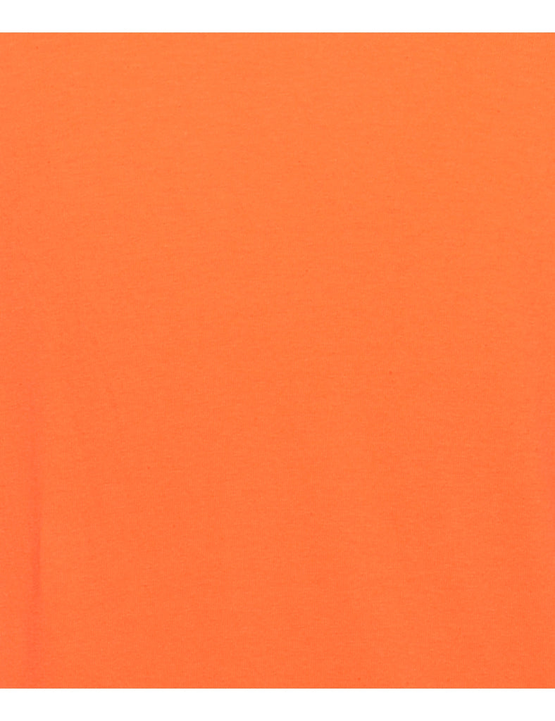 Orange Plain T-shirt - M