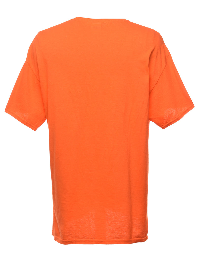 Orange Printed T-shirt - XL