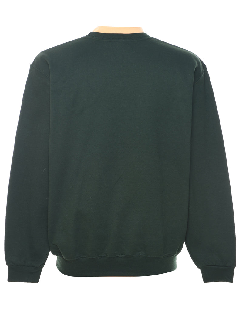 Owl Embroidered Sweatshirt - L