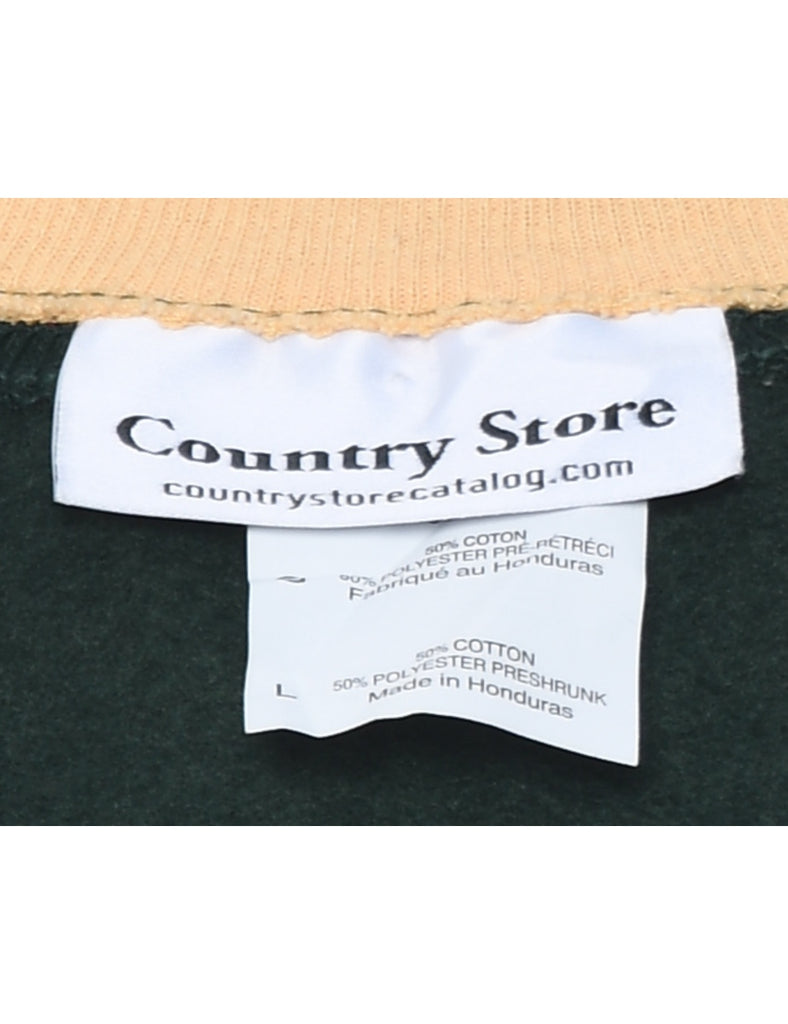 Owl Embroidered Sweatshirt - L