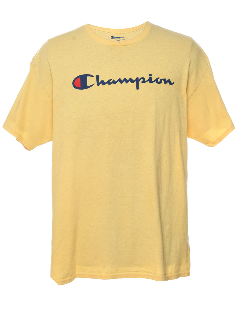 Pale Yellow Champion T-shirt - XL