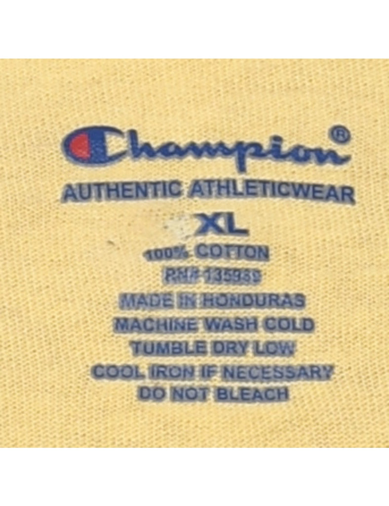 Pale Yellow Champion T-shirt - XL