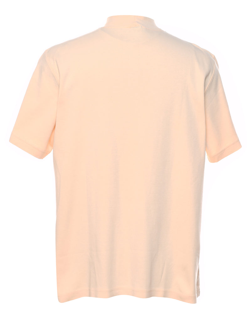 Pale Yellow Plain T-shirt - L