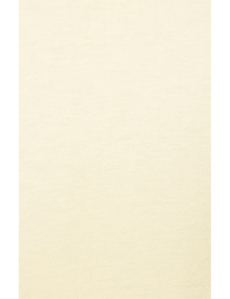 Pale Yellow Plain T-shirt - L
