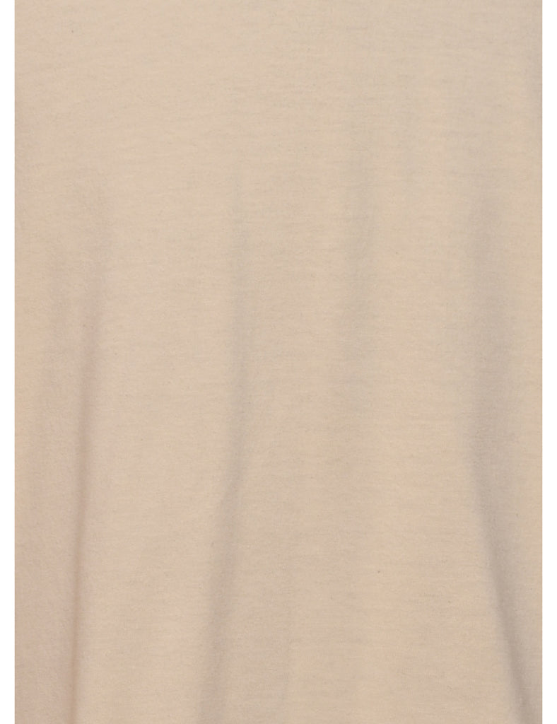 Pale Yellow Plain T-shirt - S