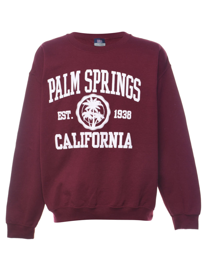 Palm Springs California Printed Sweatshirt - S
