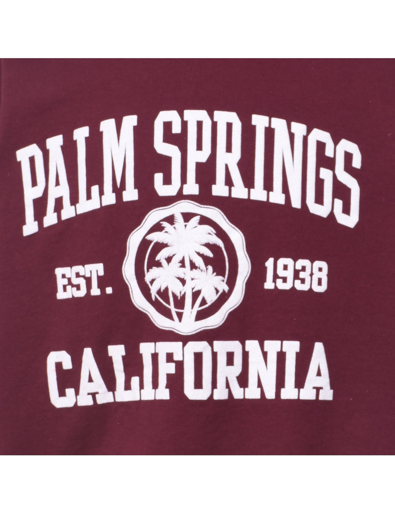 Palm Springs California Printed Sweatshirt - S