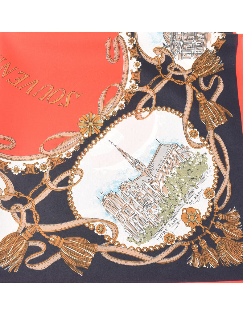 Paris Print Scarf - M