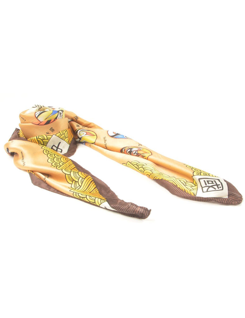 Patterned Head Scarf - L