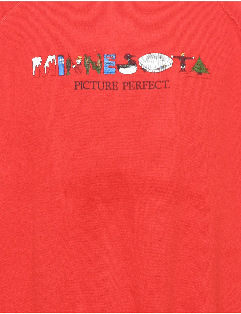 Picture Perfect Red Sweatshirt - XL