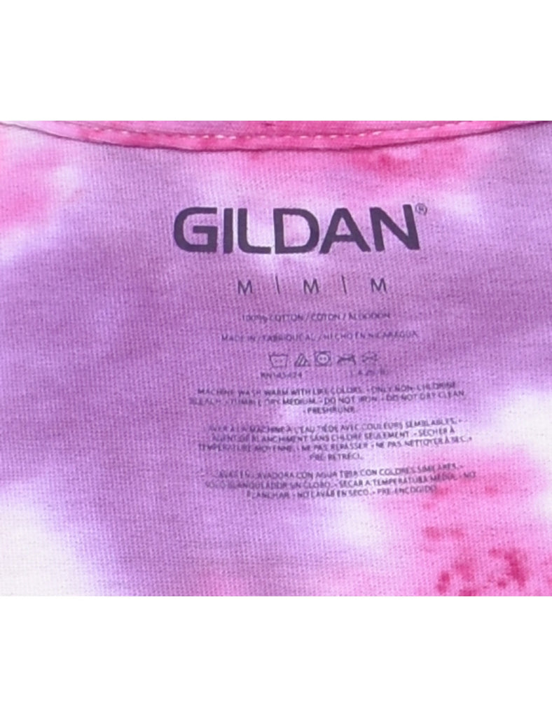 Pink & Yellow Tie-Dye T-shirt - M