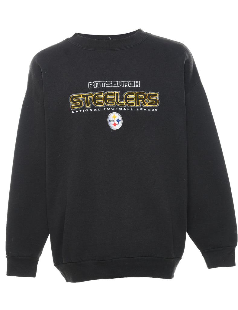 Pittsburgh Steelers NFL Black Embroidered Sweatshirt - XL