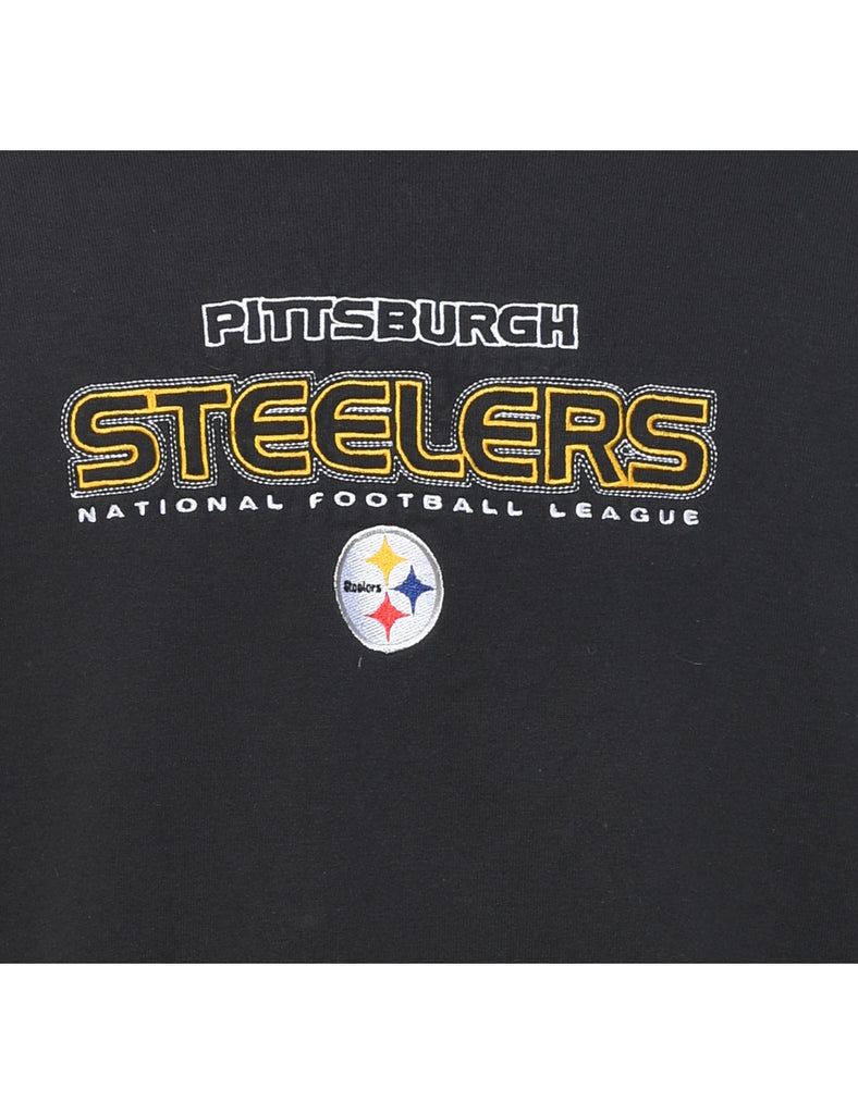 Pittsburgh Steelers NFL Black Embroidered Sweatshirt - XL