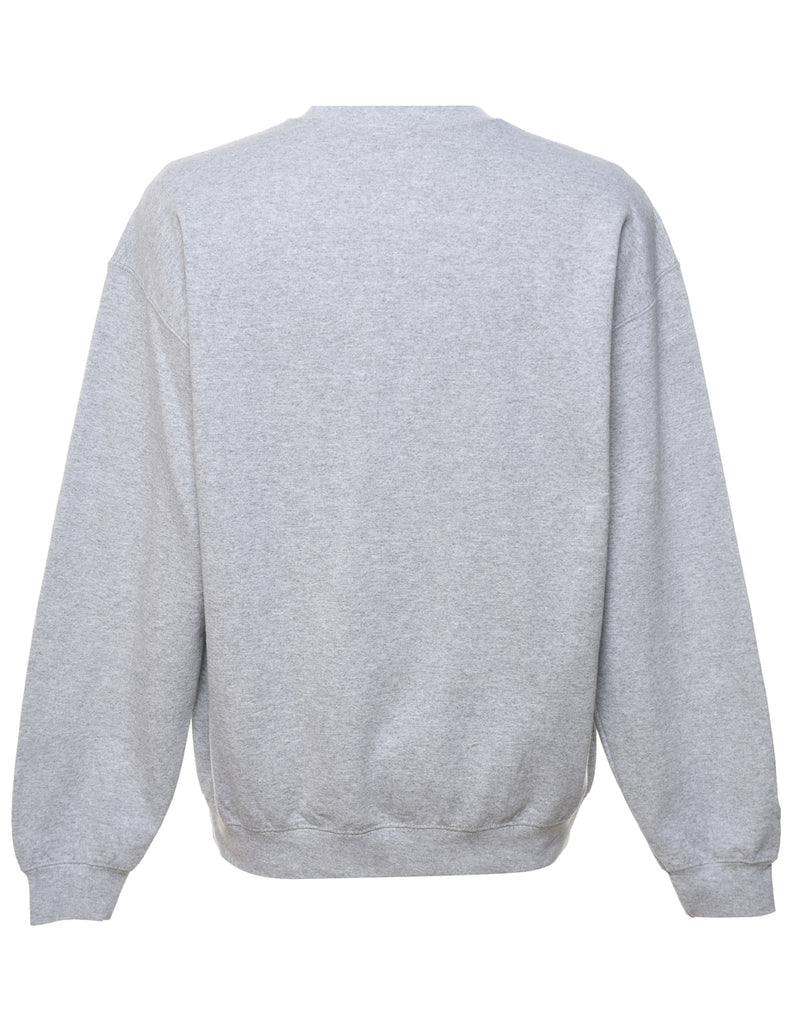 Platt's Seafood Black & Grey Printed Sweatshirt - L