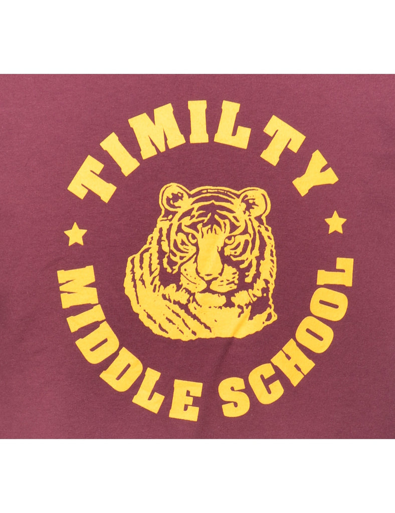 Plum Timilty Middle School Printed Sweatshirt - S