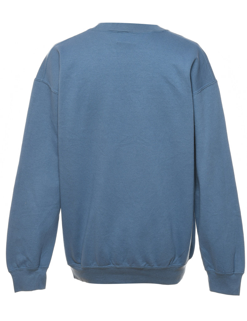 Potlatch Park Alaska Blue Graphic Print Sweatshirt - M