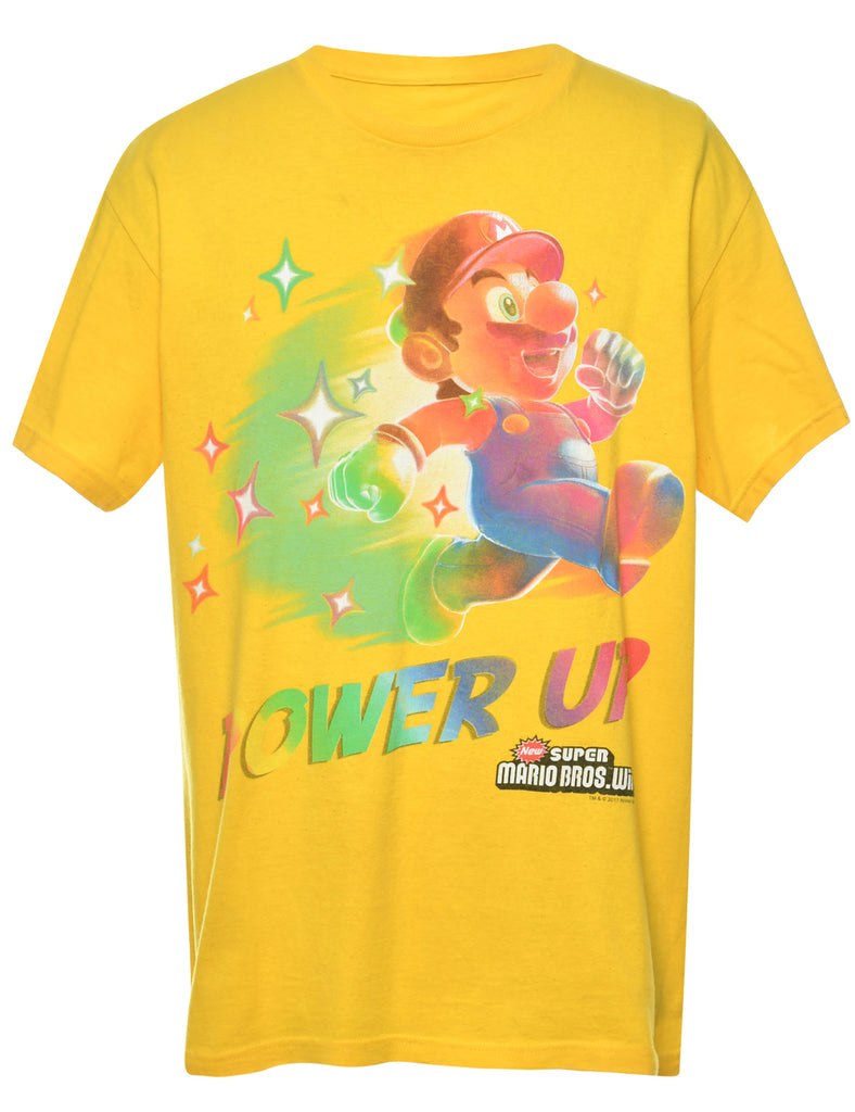 Power Up Cartoon T-shirt - L