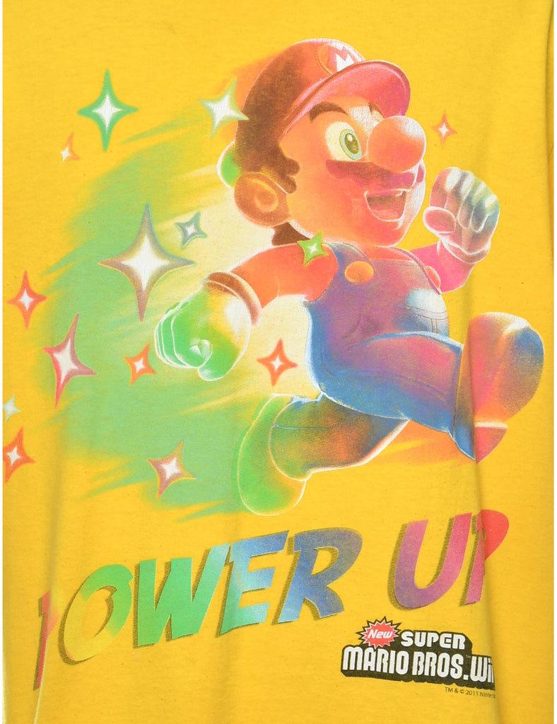 Power Up Cartoon T-shirt - L