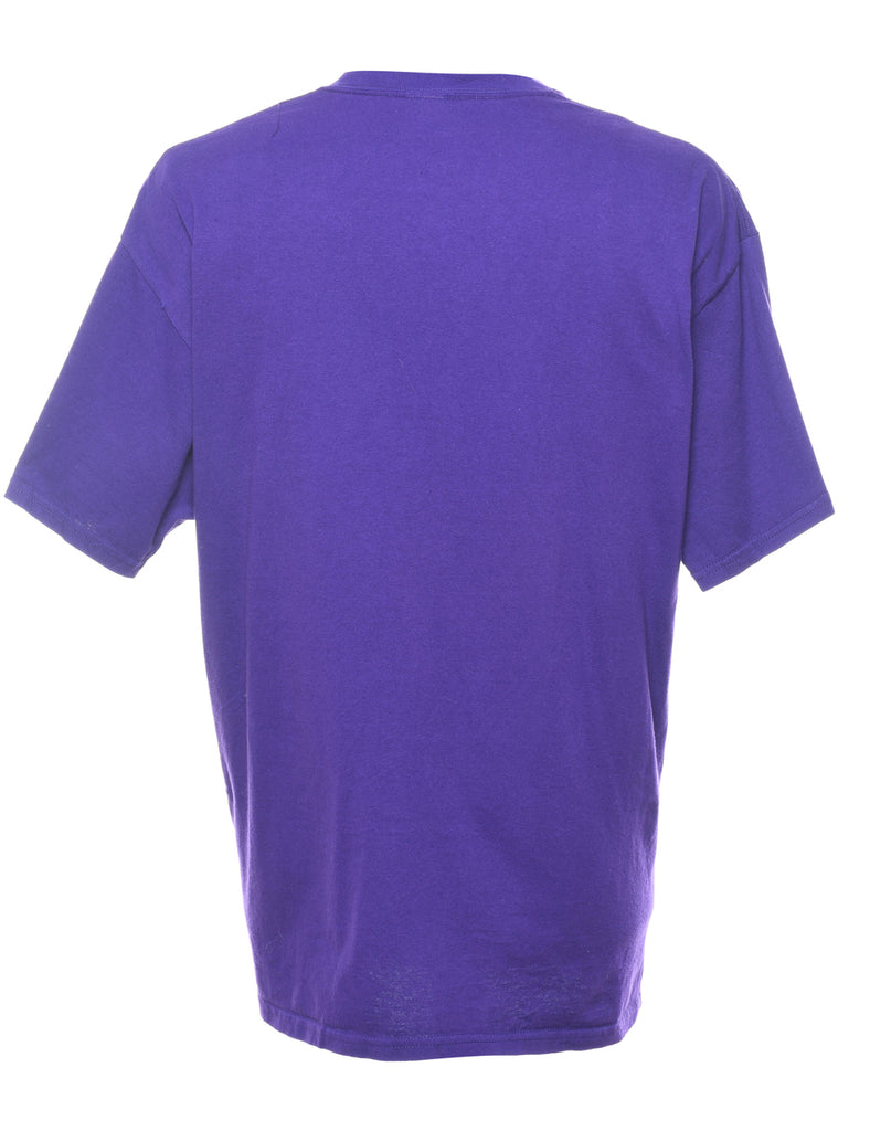 Printed Purple T-shirt - XL