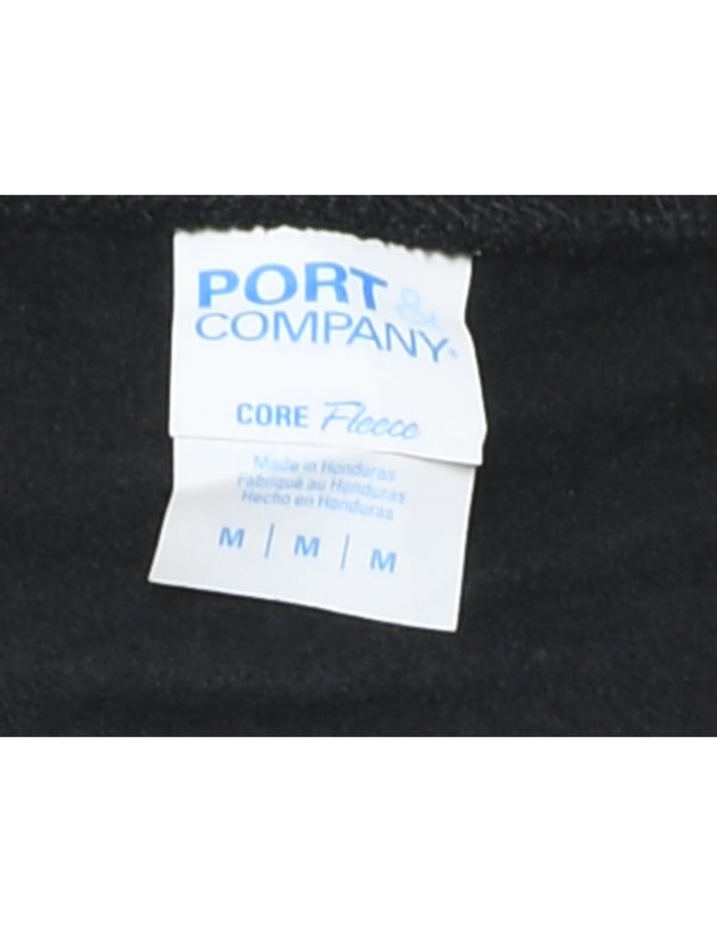 PTC Black, Red & White Round Neck Sweatshirt - M