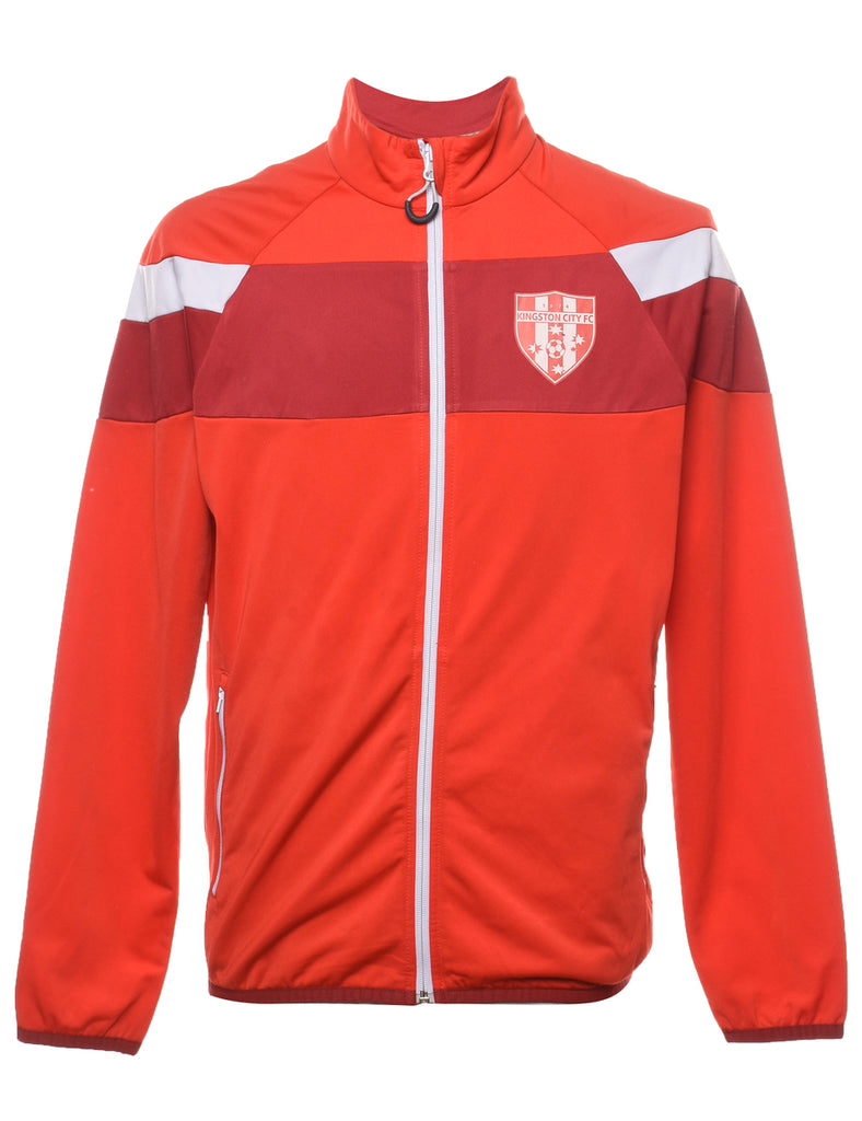 Puma Red Zip-FrontTrack Top - M