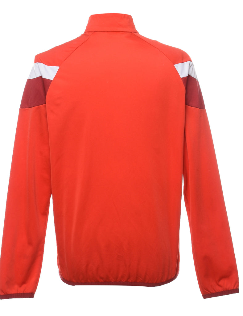 Puma Red Zip-FrontTrack Top - M