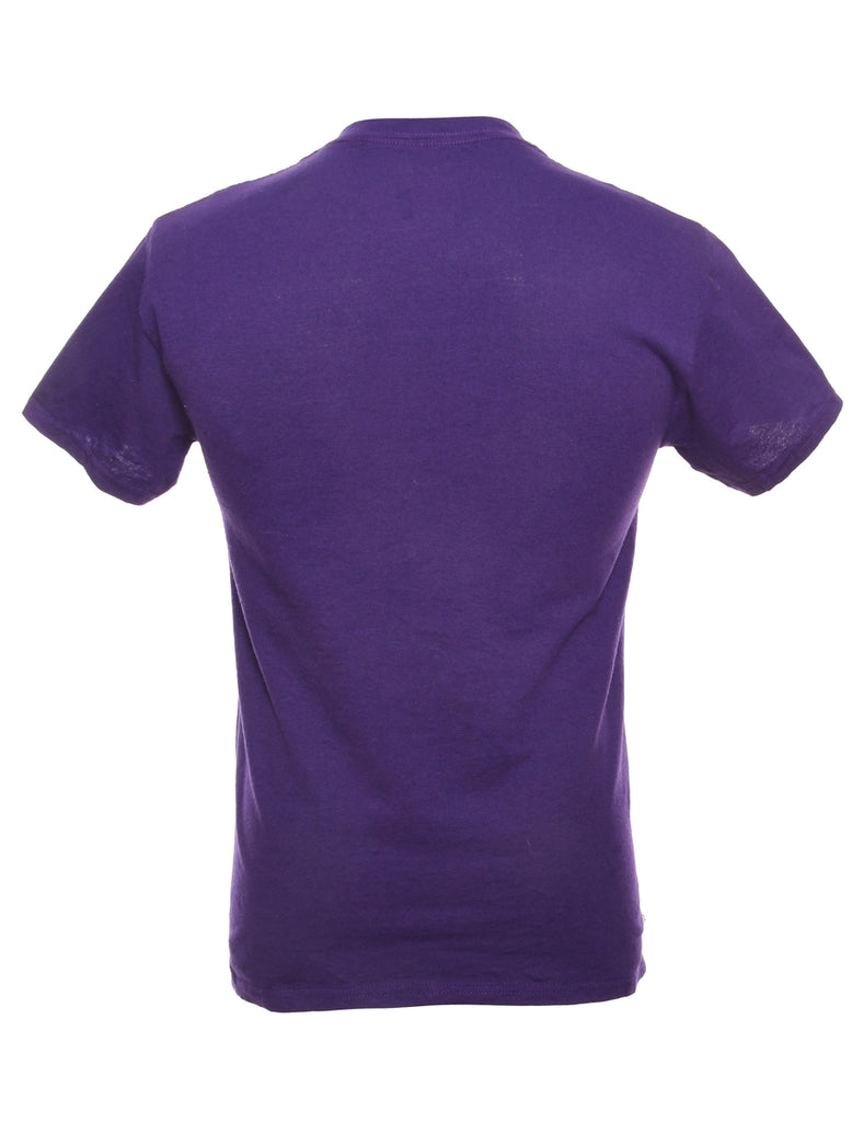 Purple Gildan Soaring Sages Printed T-shirt - S