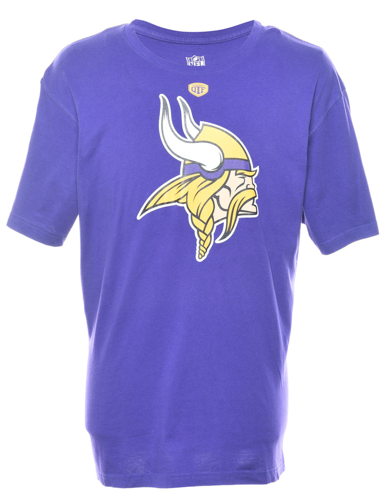 Purple NFL Sports T-shirt - XL
