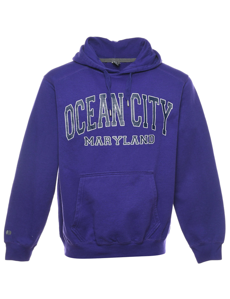 Purple Ocean City Marryland Hoodie - XL