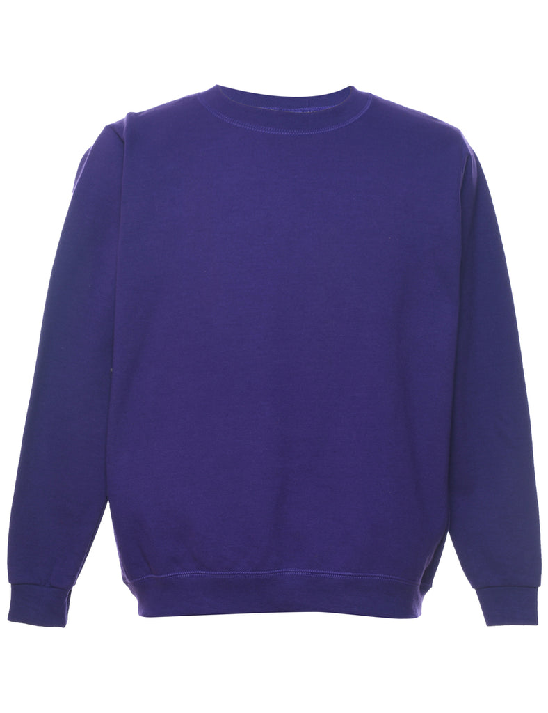 Purple Plain Sweatshirt - M