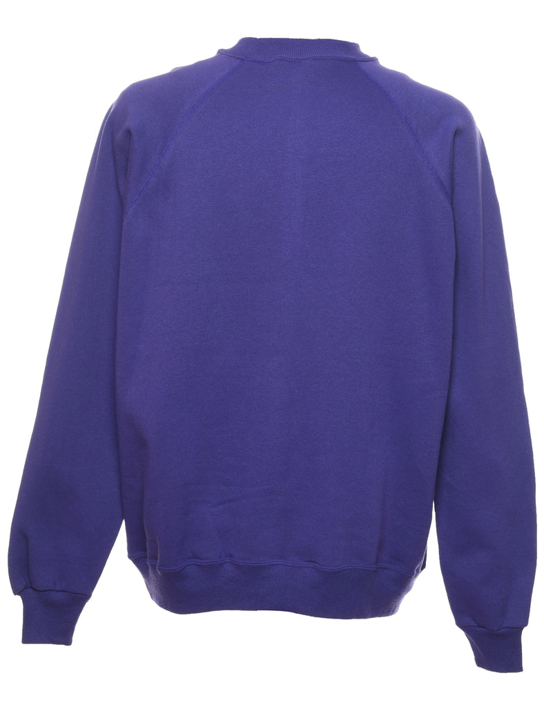 Purple & Yellow Story Telling Festival Design Sweatshirt - XL