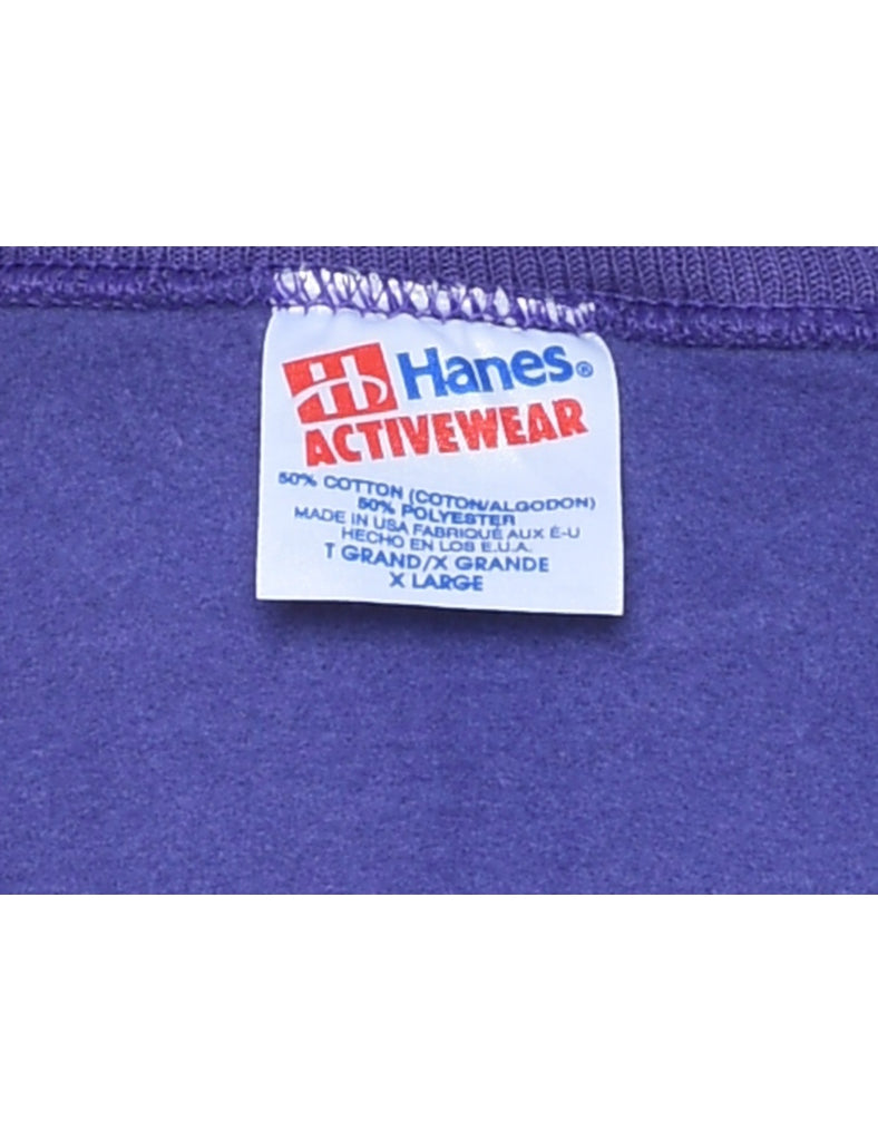 Purple & Yellow Story Telling Festival Design Sweatshirt - XL