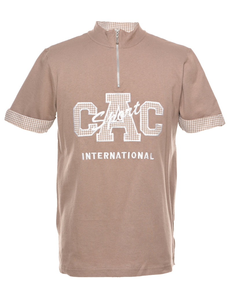 Quarter Zip CAC Embroidered Sweatshirt - S
