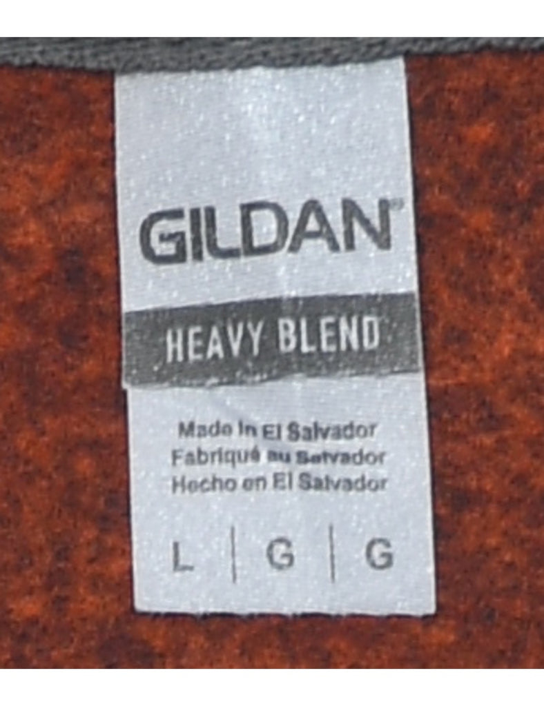 Quarter Zip Plain Sweatshirt - L