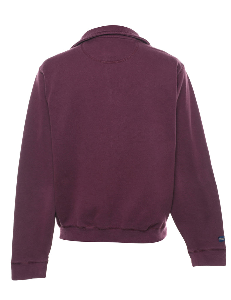 Quarter Zip Printed Sweatshirt - S