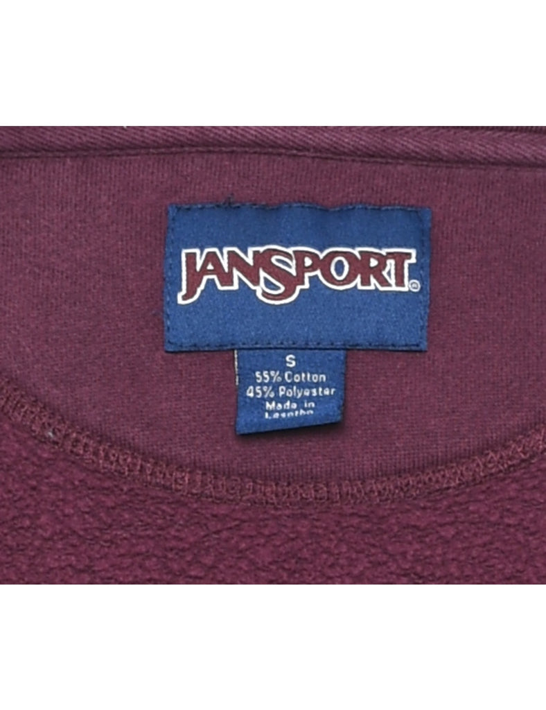 Quarter Zip Printed Sweatshirt - S