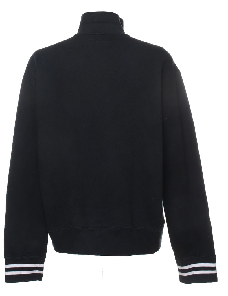 Ralph Lauren Plain Black & White 1990s Sweatshirt - XL