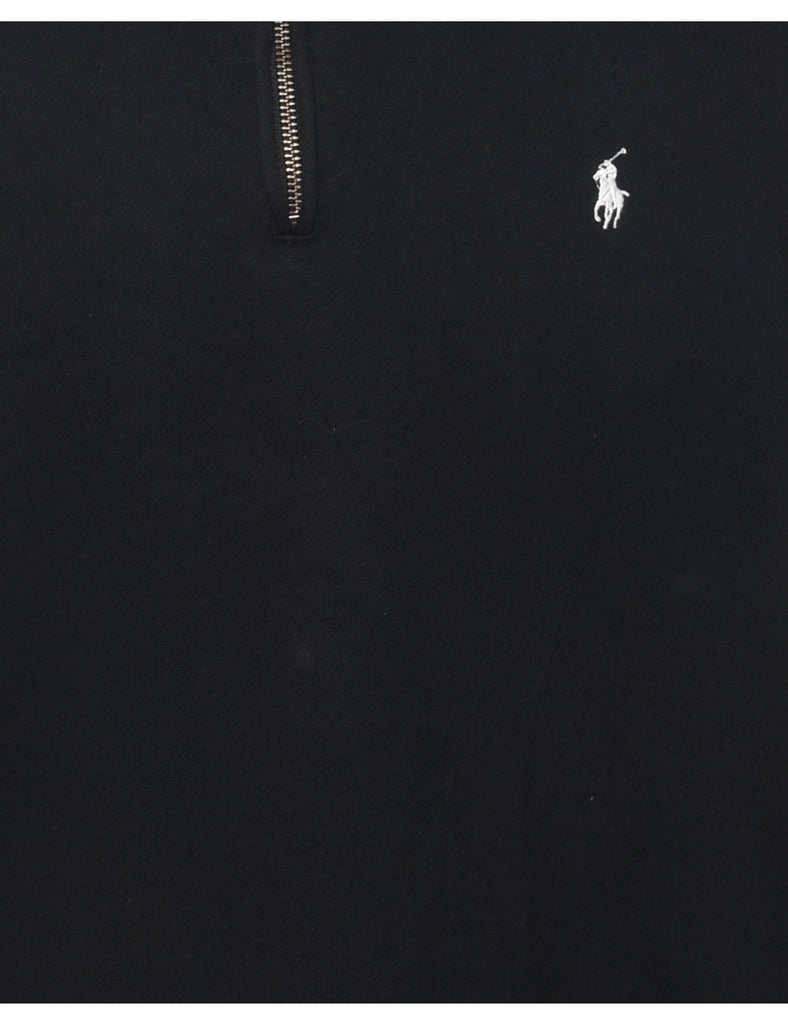 Ralph Lauren Plain Black & White 1990s Sweatshirt - XL