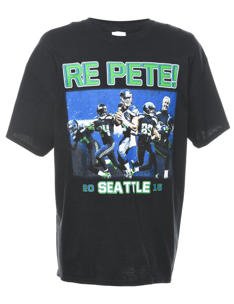 Re Pete! Black American Sports T-shirt - XL